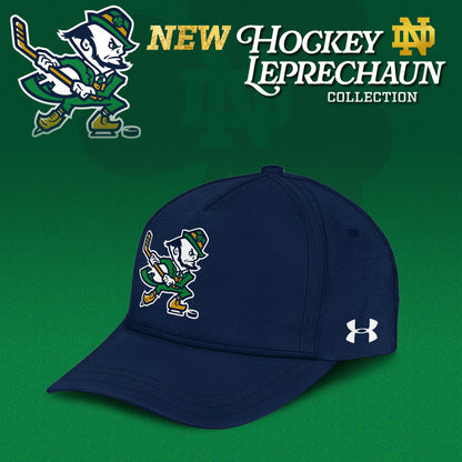 Notre Dame Fighting Irish Hockey Leprechaun Limited Editions Hoodie - Navy