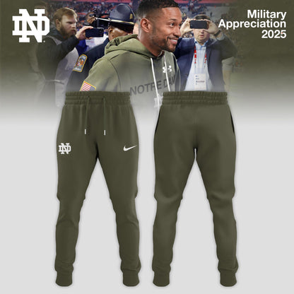 Notre Dame Fighting Irish 2025 Military Appreciation Limited Edition Hoodie