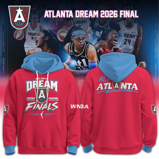 Atlanta Dream 2026 WNBA Finals Red Hoodie Limited Edition