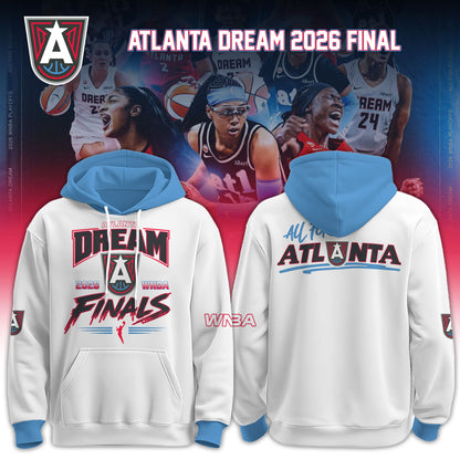 Atlanta Dream 2026 WNBA Finals White Hoodie Limited Edition