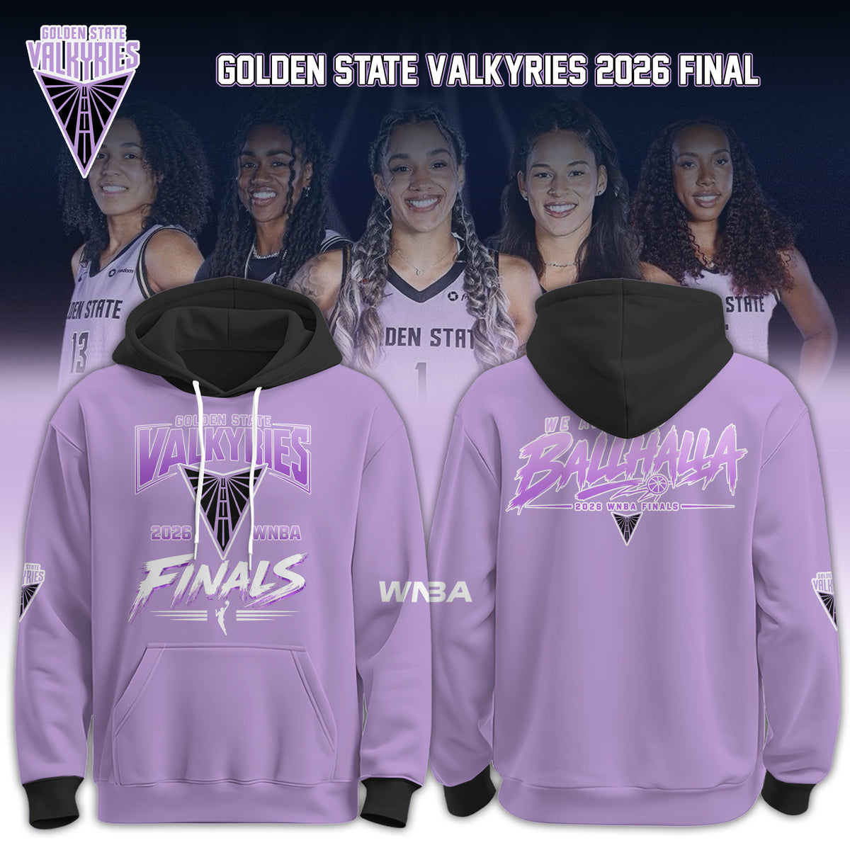 Valkyries 2026 WNBA Finals Hoodie Limited Edition Pink