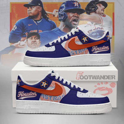 Houston Astros MLB AF1 Low Top Shoes | AC69