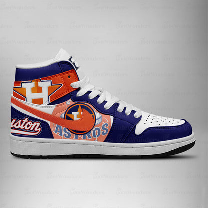 Houston Astros MLB AJ1 High Top Shoes | XP36