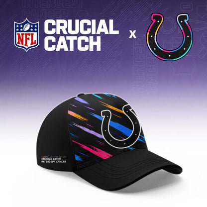 Men's Black Indianapolis Colts 2026 Crucial Catch Sideline Standard Issue Dri-FIT Pullover Hoodie