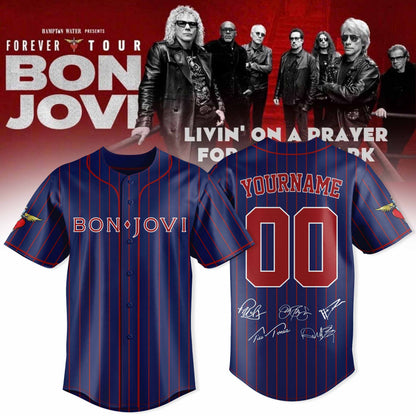 Bon Jovi Forever Tour 2026 Limited Edition Jersey Concert Merch
