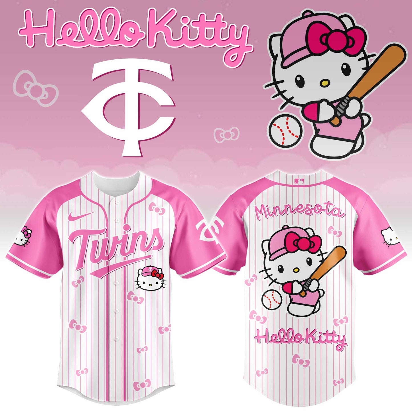 Minnesota Twins - Hello Kitty 2026 Limited Editions Jersey Ver 2 | EV52