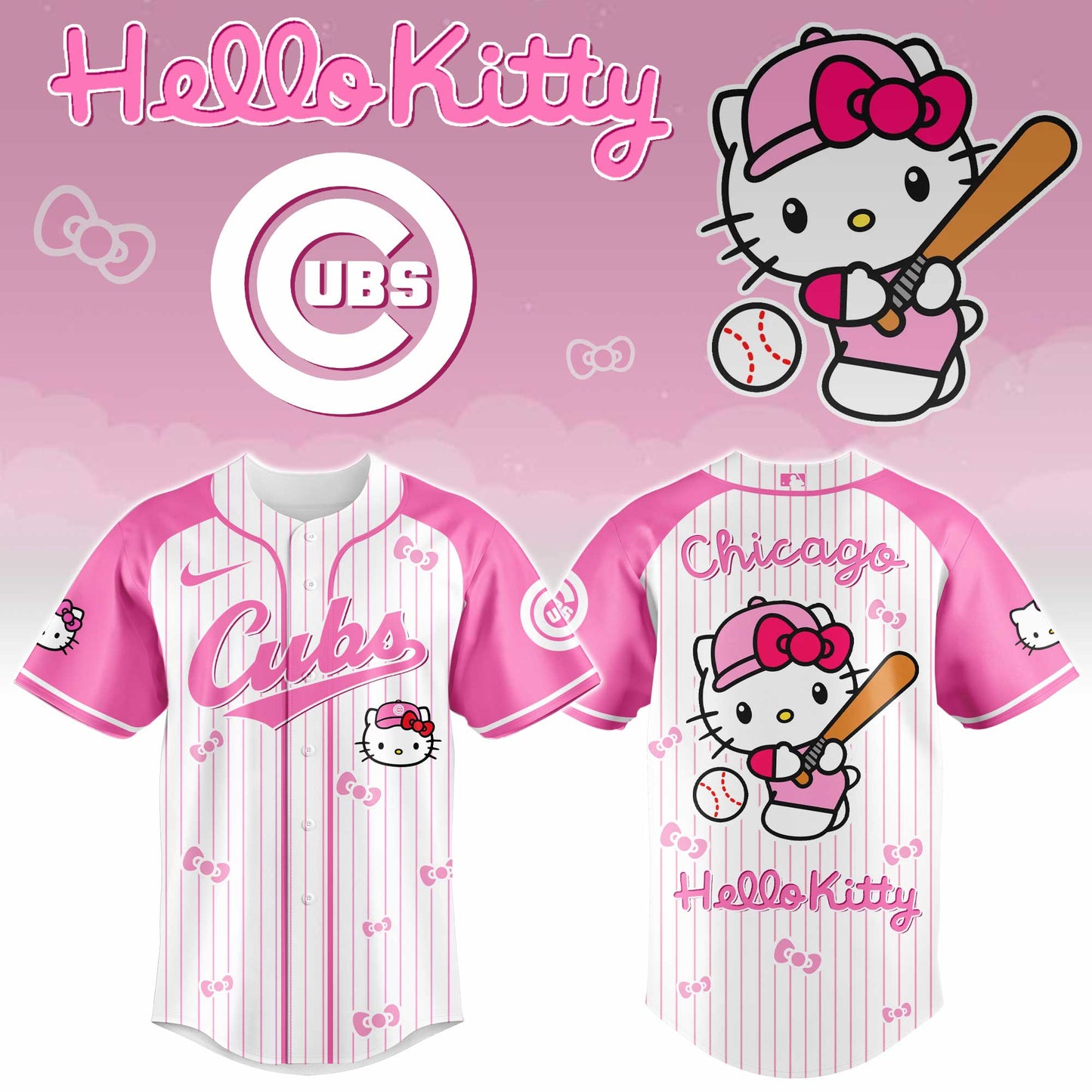 Chicago Cubs - Hello Kitty 2026 Limited Editions Jersey Ver 2 | BP56