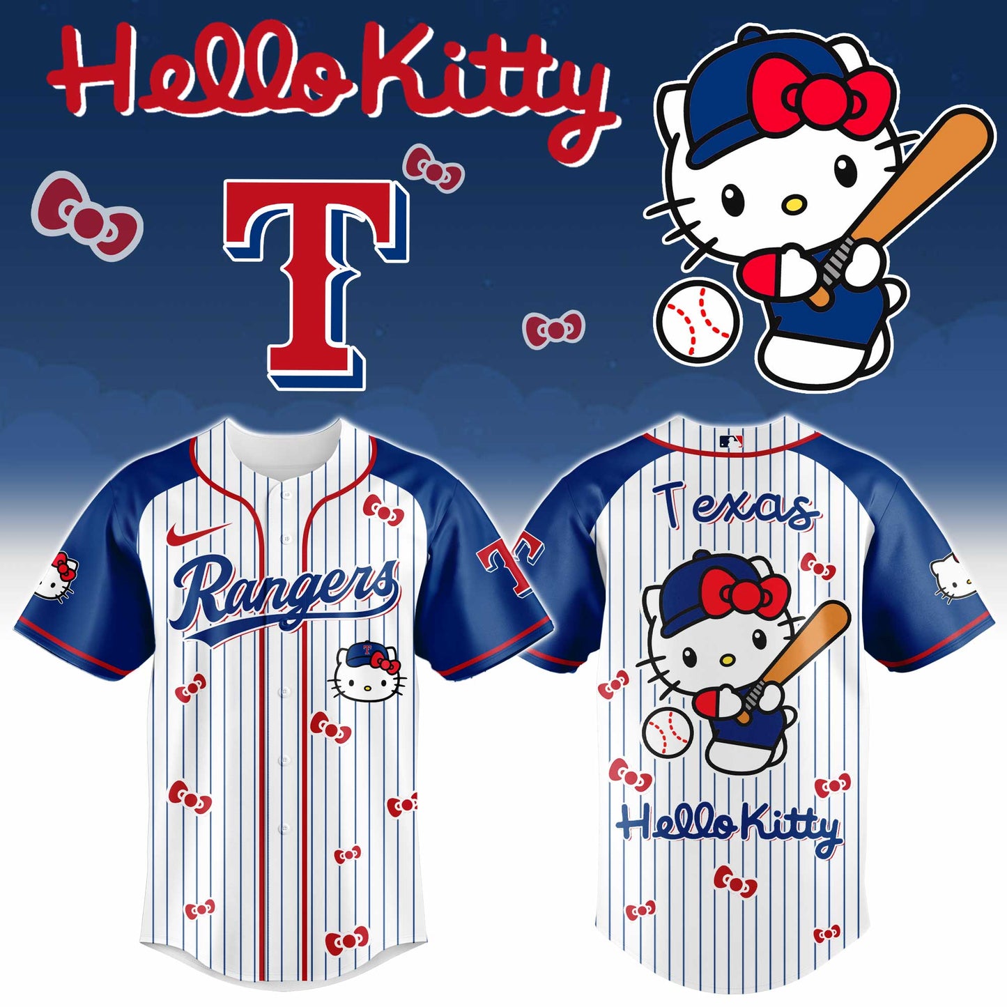 Texas Rangers - Hello Kitty 2026 Limited Editions Jersey | GA24