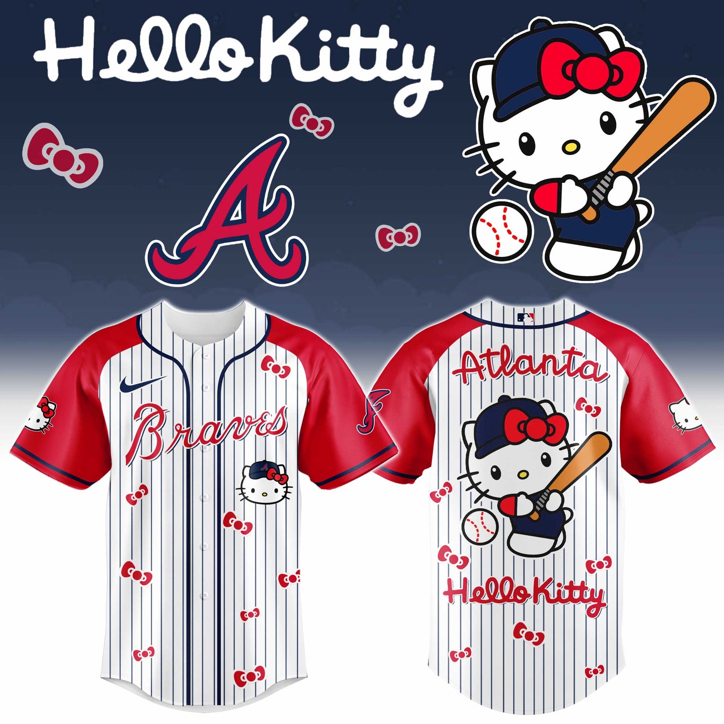 Atlanta Braves - Hello Kitty 2026 Limited Editions Jersey | EF13