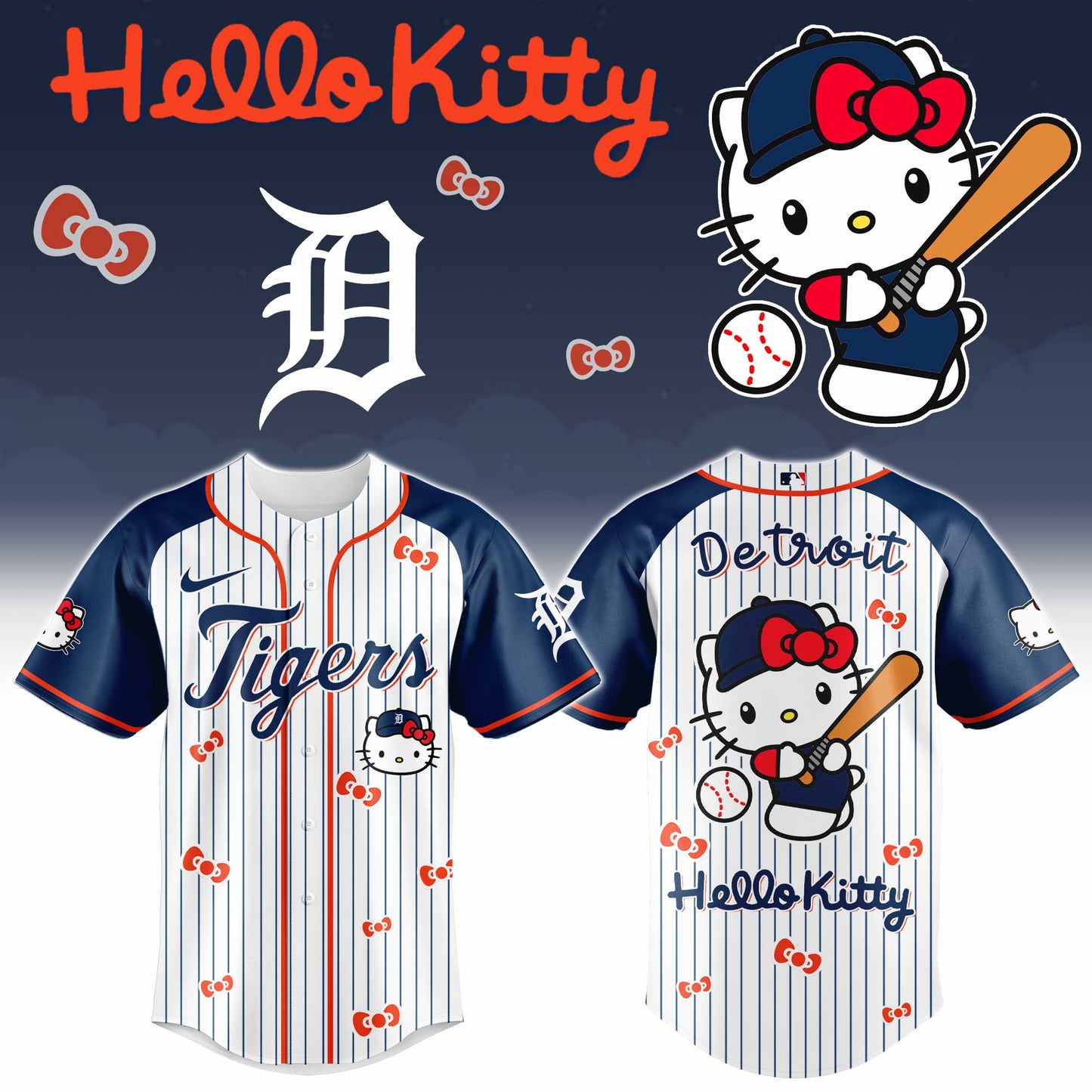 Detroit Tigers - Hello Kitty 2026 Limited Editions Jersey | OZ95