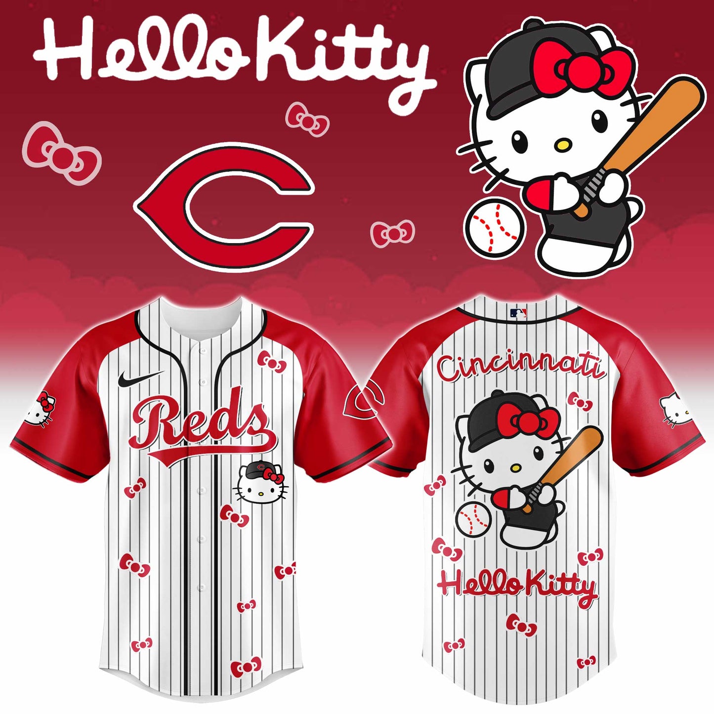 Cincinnati Reds - Hello Kitty 2026 Limited Editions Jersey | ZH29