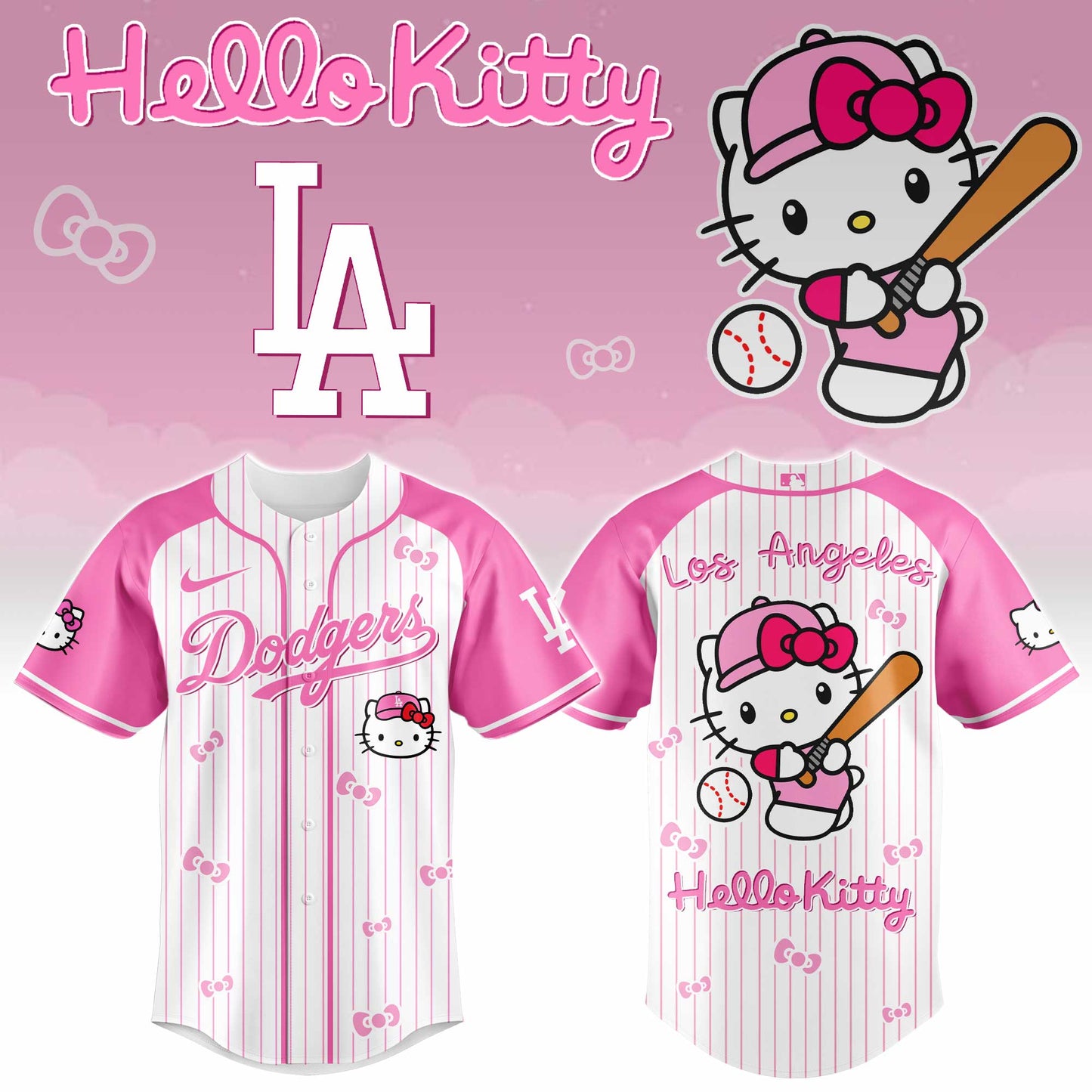 Los Angeles Dodgers - Hello Kitty 2026 Limited Editions Jersey Ver 2 | UU98