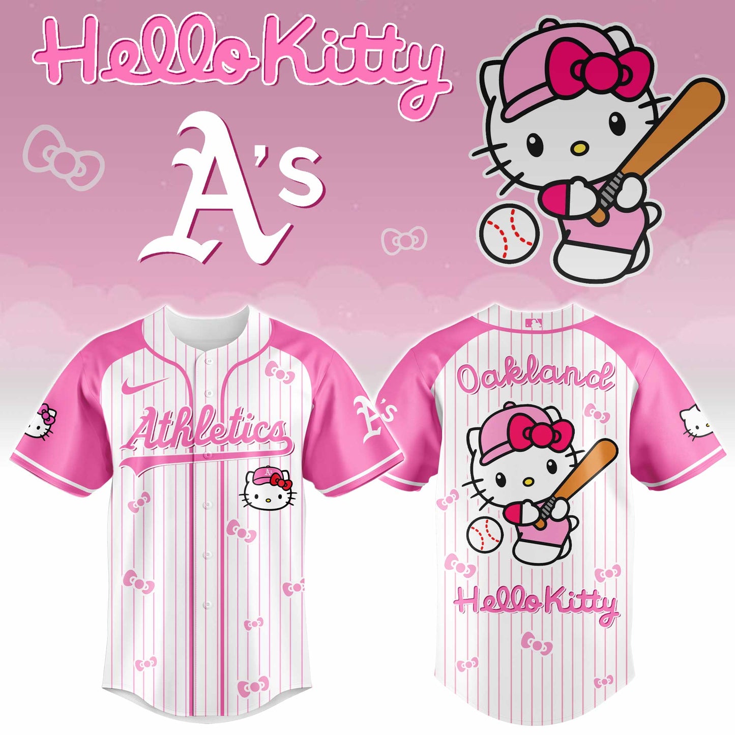 Oakland Athletics - Hello Kitty 2026 Limited Editions Jersey Ver 2 | RS77