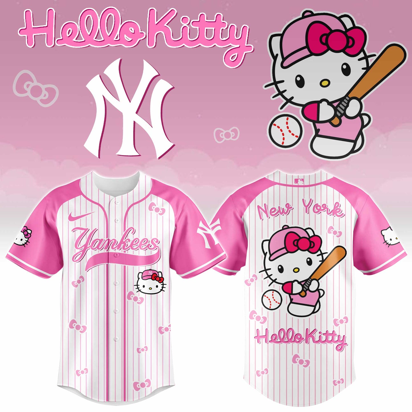 New York Yankees - Hello Kitty 2026 Limited Editions Jersey Ver 2 | ZV13