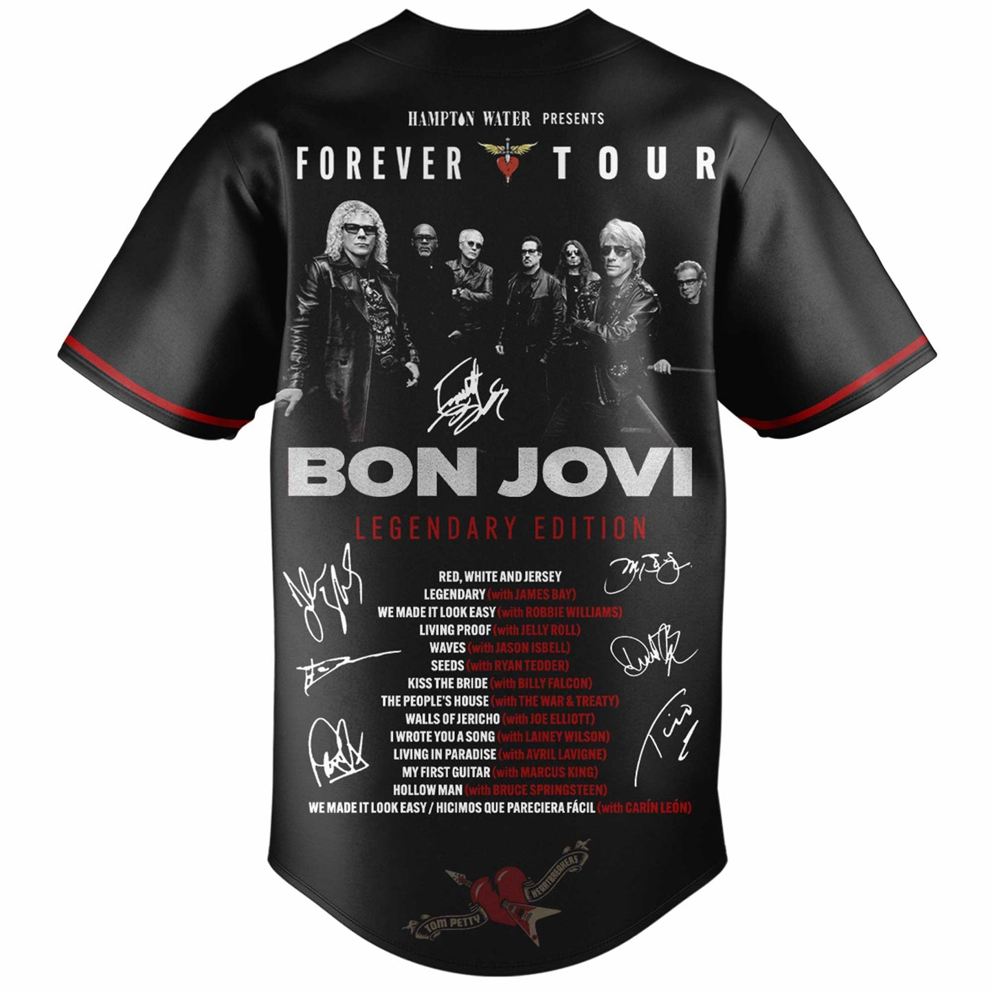 Bon Jovi The Forever Tour Limited Edition Jersey Fan Apparel