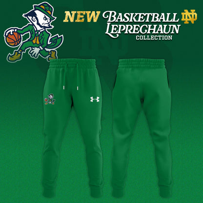 Notre Dame Fighting Irish Basketball Leprechaun Limited Editions Hoodie - Green