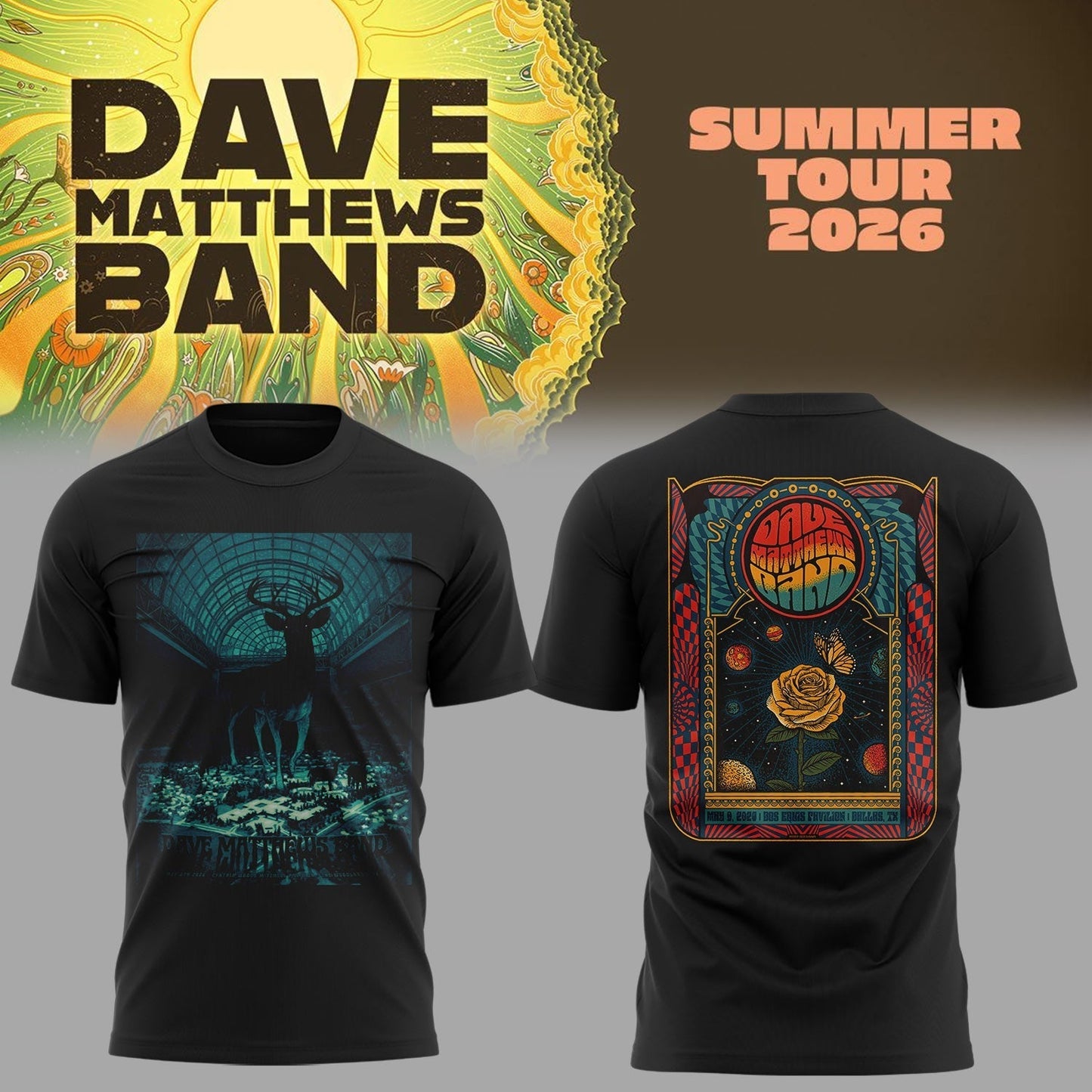 Limited Edition DMB 2026 Tour Shirt | BV36