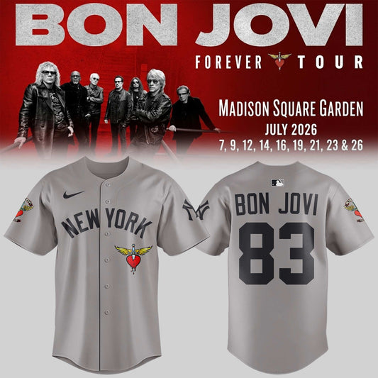 Bon Jovi Forever Tour 2026 Limited Edition Jersey Concert Merch | AW66