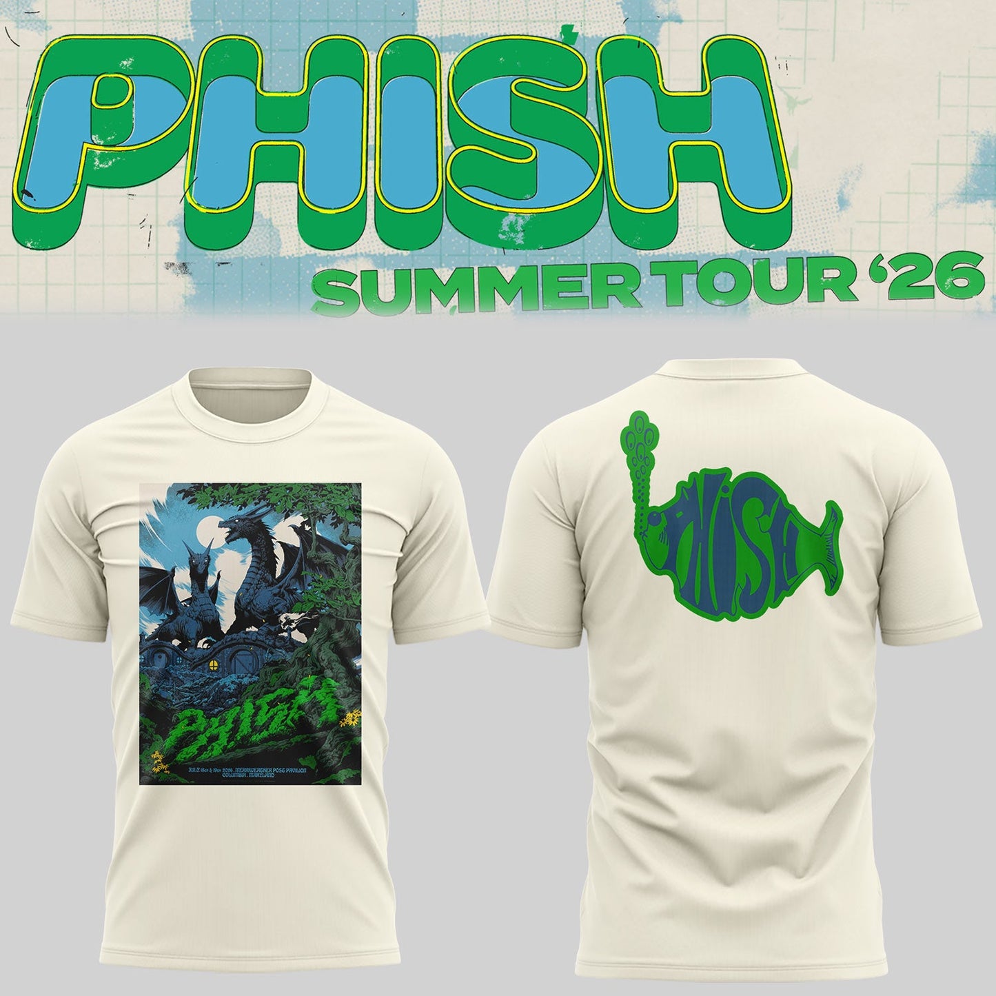 Limited Edition Phish Summer Tour 2026 Music Fan Unisex T-Shirt | WW68