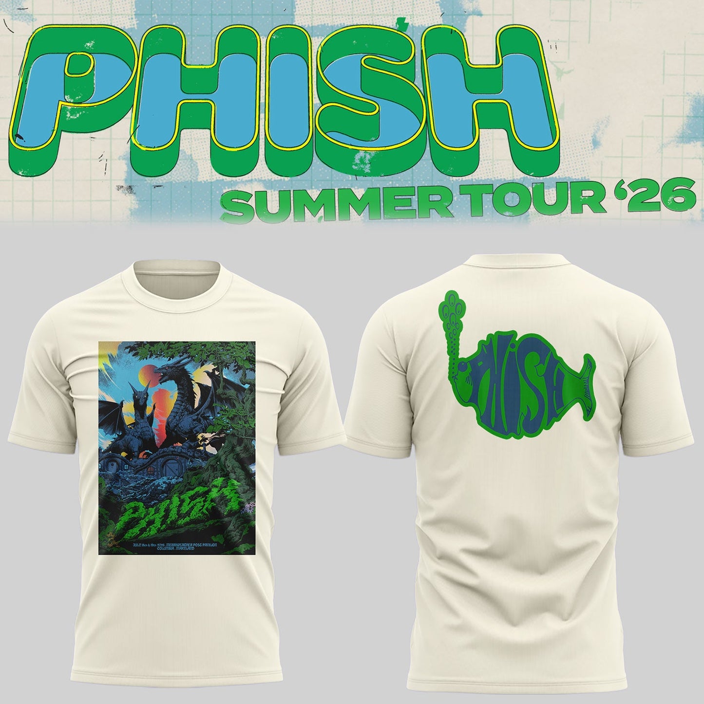 Limited Edition Phish Summer Tour 2026 Vintage Graphic Shirt | ZP81