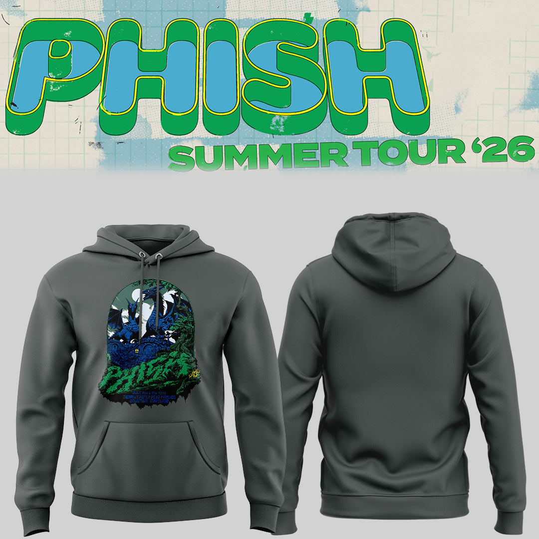 Limited Edition Phish Summer Tour 2026 Columbia MD Concert Hoodie | GG68