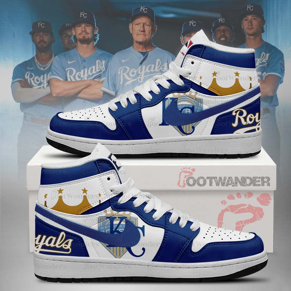 Kansas City Royals MLB AJ1 High Top Shoes | MF25