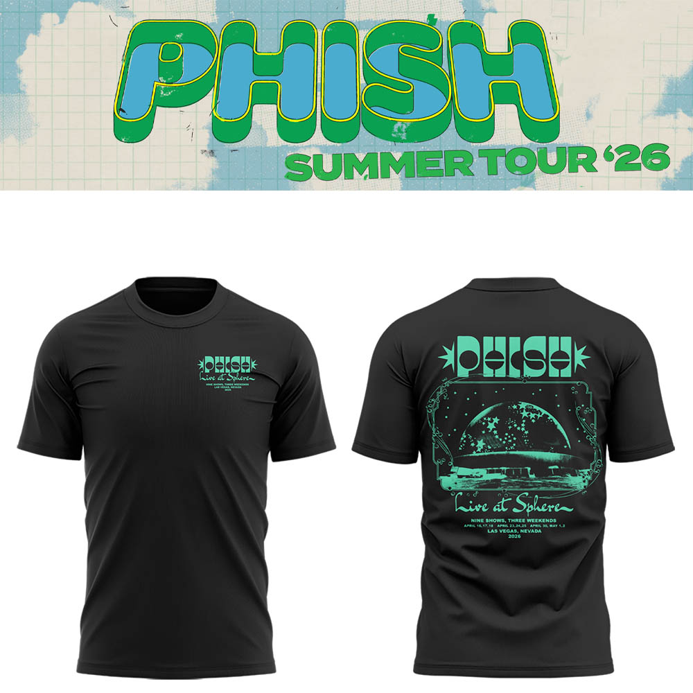 Limited Edition Sphere Residency 2026 Music Fan Graphic Tee | BU69