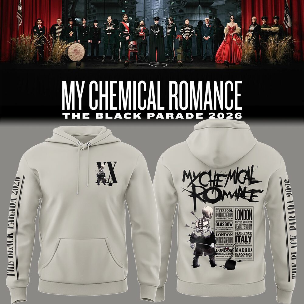 Limited Edition MCR Long Live The Black Parade Tour 2026 Hoodie | JH47