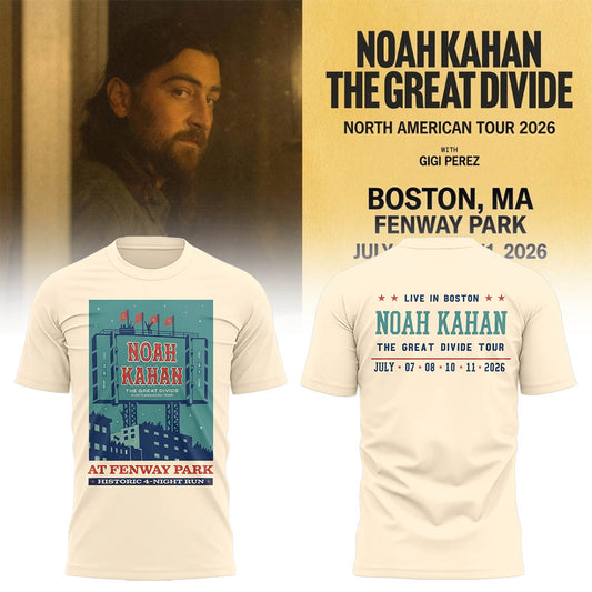 Limited Editon The Great Divide Tour At Fenway Park Boston Tshirt | NV94