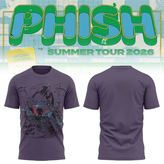 Limited Edition Phish Summer Tour 2026 Madison WI Concert Shirt | SO88