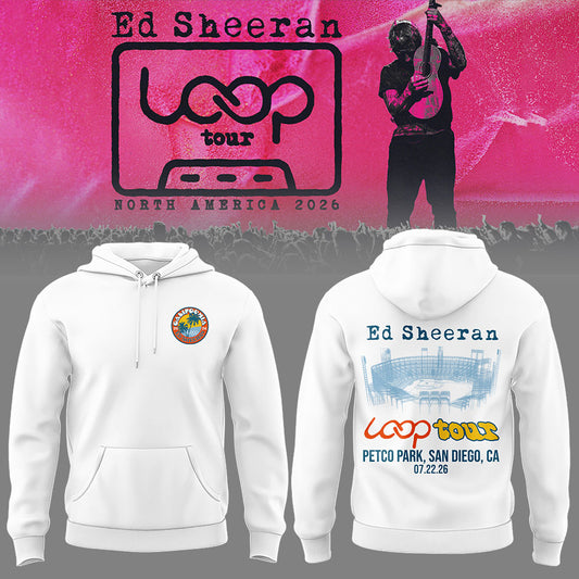 Ed "North American Loop Tour 2026" at Petco Park,CA Hoodie | EU15