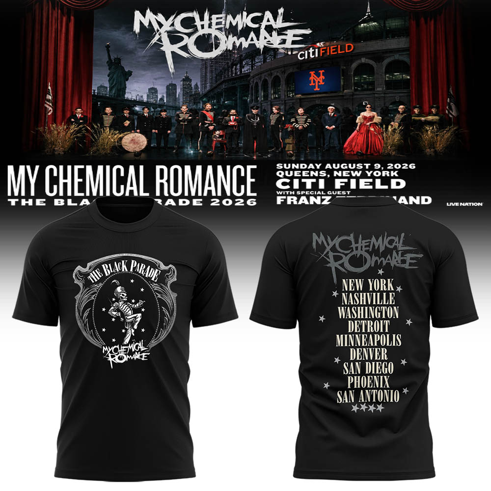 Limited Edition MCR Long Live The Black Parade Tour US 2026 Tshirt | LB19