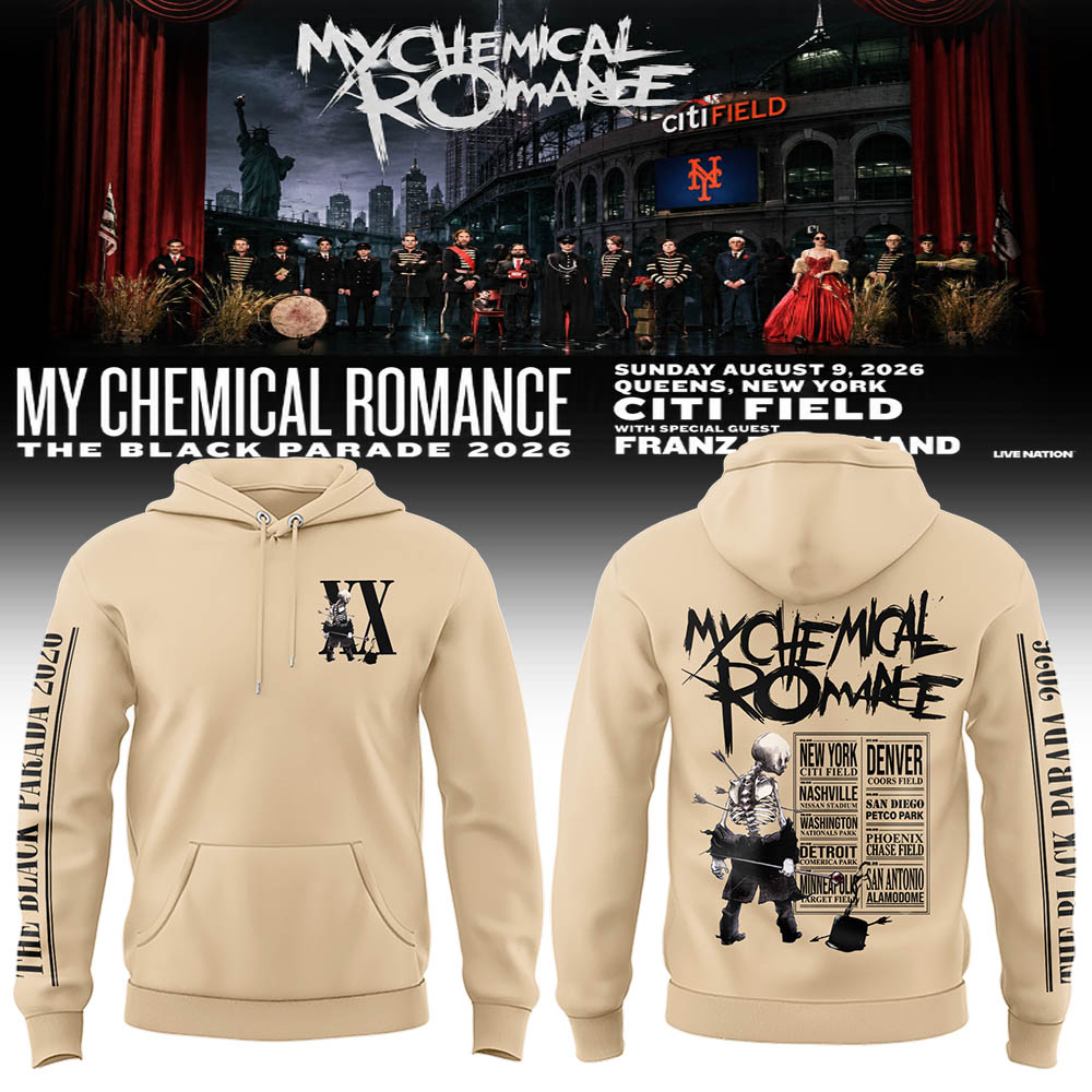 Limited Edition MCR Long Live The Black Parade Tour US 2026 Hoodie | HM33