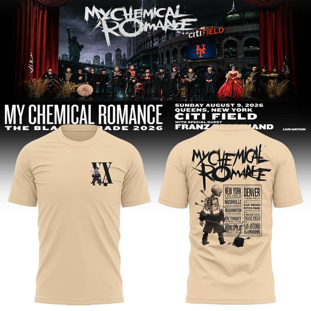 Limited Edition MCR Long Live The Black Parade Tour US 2026 Tshirt | JB32
