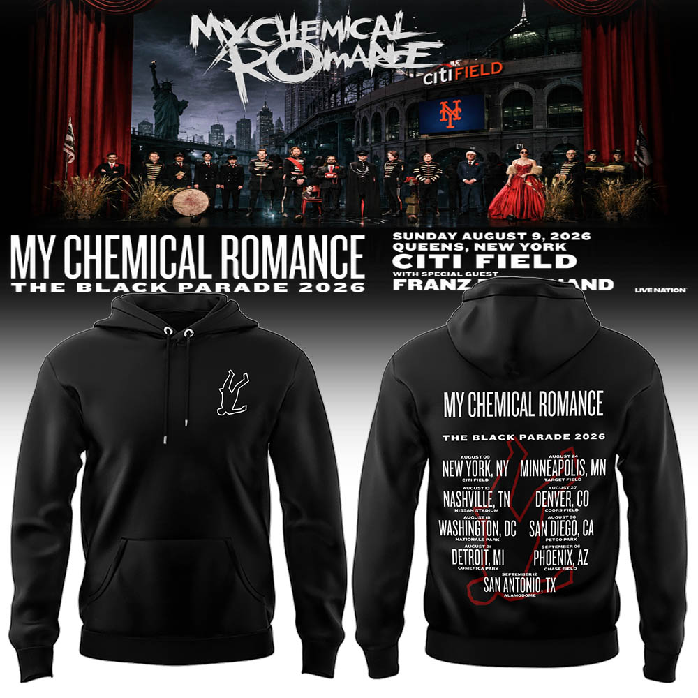Limited Edition MCR Long Live The Black Parade Tour US 2026 Hoodie | NU11