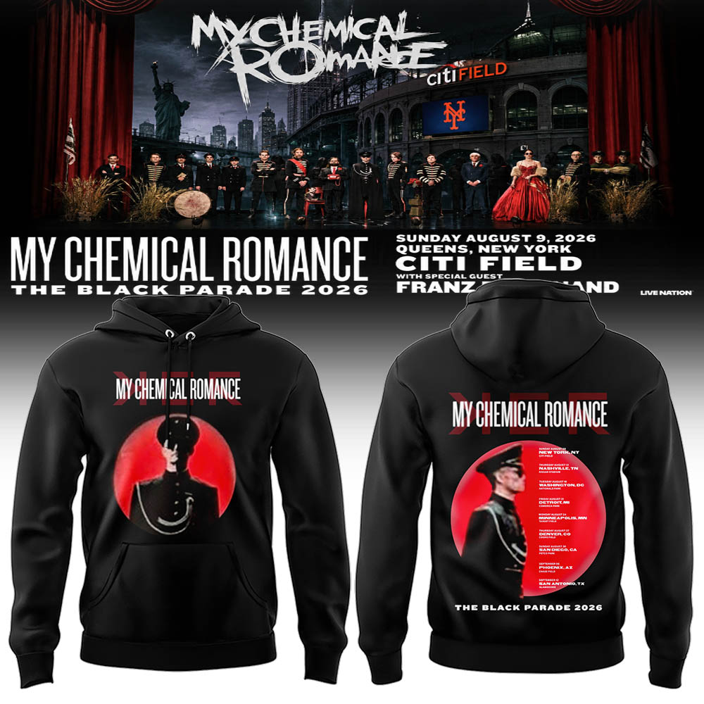Limited Edition MCR Long Live The Black Parade Tour US 2026 Hoodie | GH59