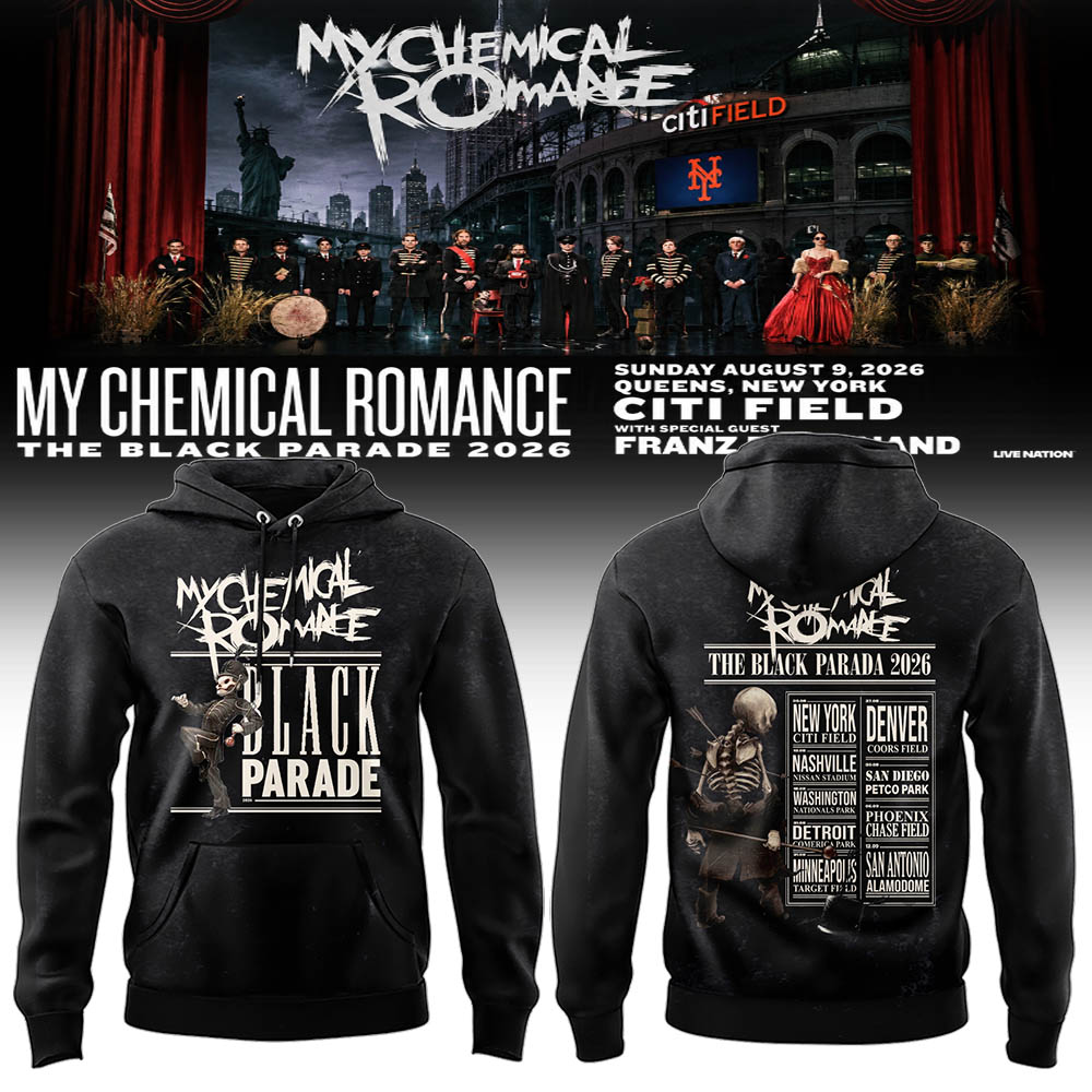 Limited Edition MCR Long Live The Black Parade Tour US 2026 Hoodie | OI48