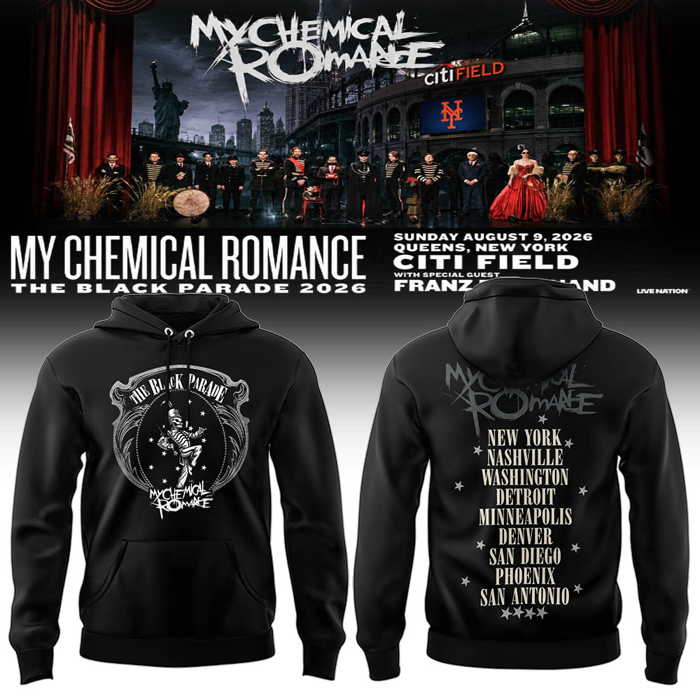Limited Edition MCR Long Live The Black Parade Tour US 2026 Hoodie | CA18
