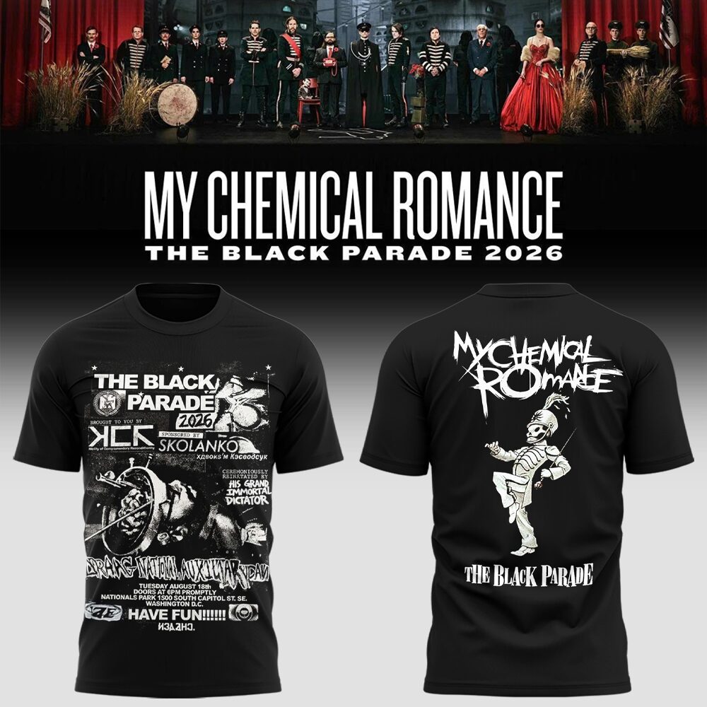 Limited Edition MCR Long Live The Black Parade Tour US 2026 At Washington, D.C Tshirt | ZV16