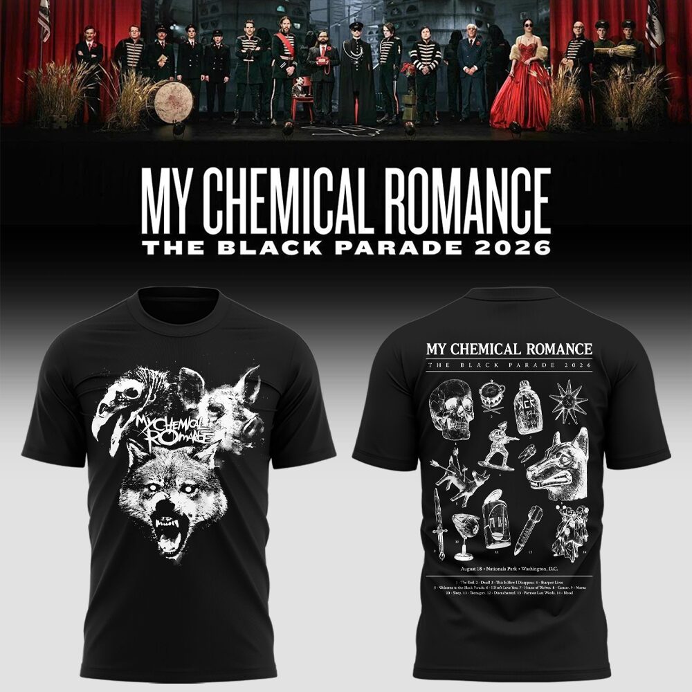 Limited Edition MCR Long Live The Black Parade Tour US 2026 At Washington, D.C Tshirt | AI70