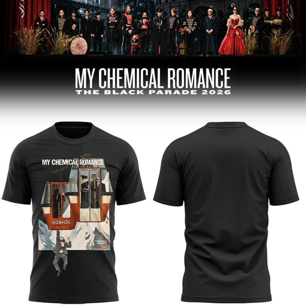 Limited Edition MCR Long Live The Black Parade Tour US 2026 At Denver Tshirt | AW71