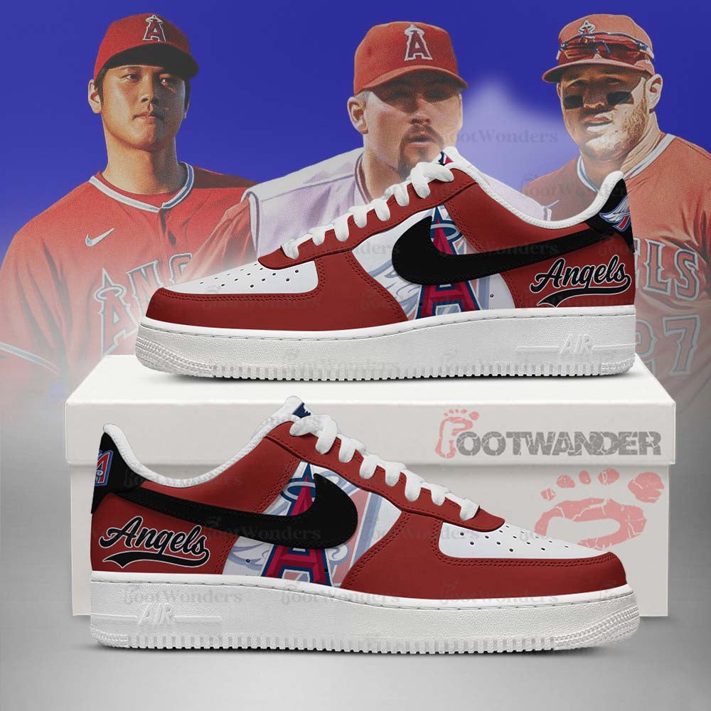 Los Angeles Angels MLB AF1 Low Top Shoes | CR30