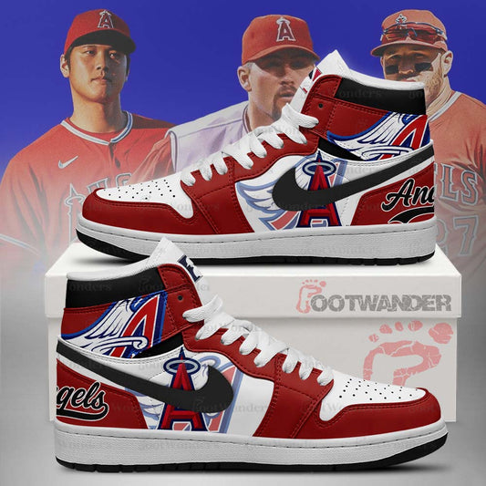 Los Angeles Angels MLB AJ1 High Top Shoes | WT20
