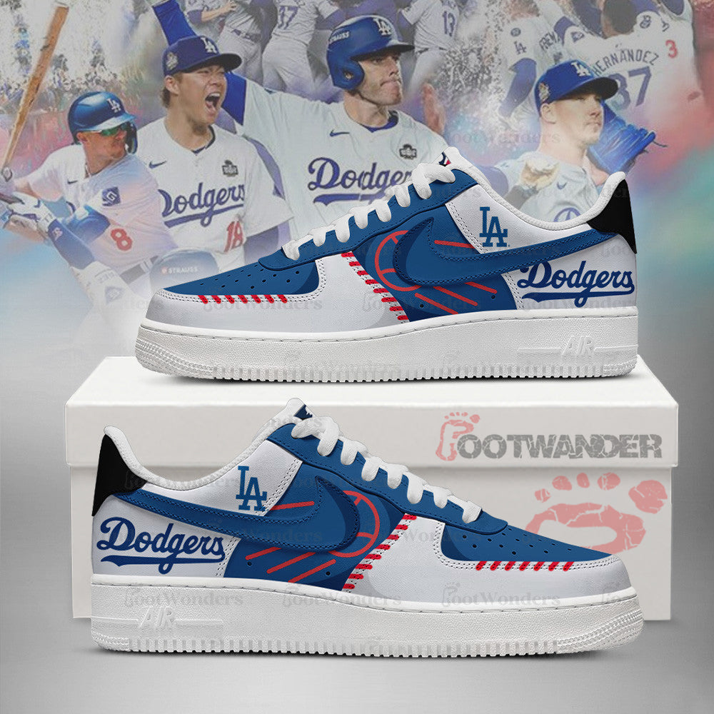Los Angeles Dodgers MLB AF1 Low Top Shoes | VH40