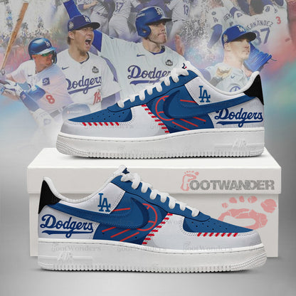 Los Angeles Dodgers MLB AF1 Low Top Shoes | VH40