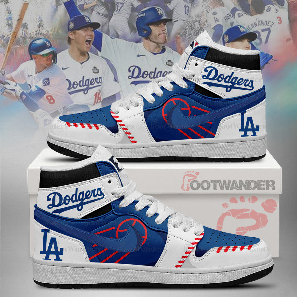 Los Angeles Dodgers MLB AJ1 High Top Shoes | KF20