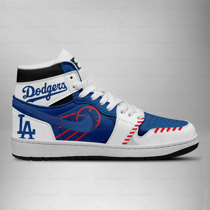 Los Angeles Dodgers MLB AJ1 High Top Shoes | KF20
