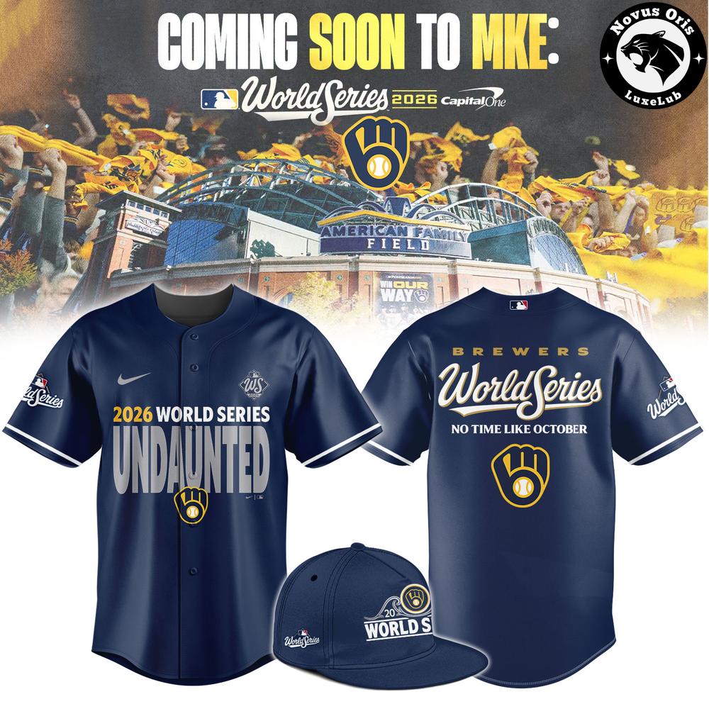 Milwaukee Brewers World Series 2026 Navy Baseball Jersey v2
