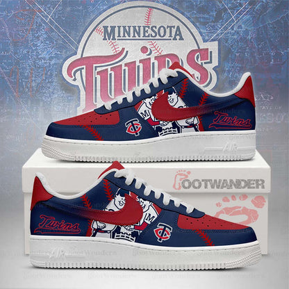 Minnesota Twins MLB AF1 Low Top Shoes | TX66