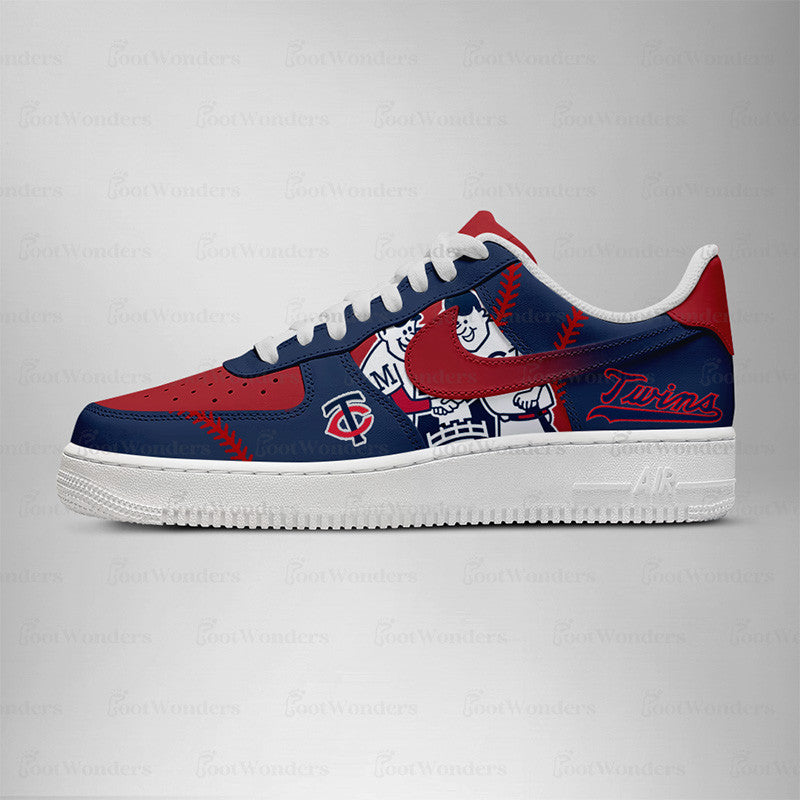 Minnesota Twins MLB AF1 Low Top Shoes | TX66